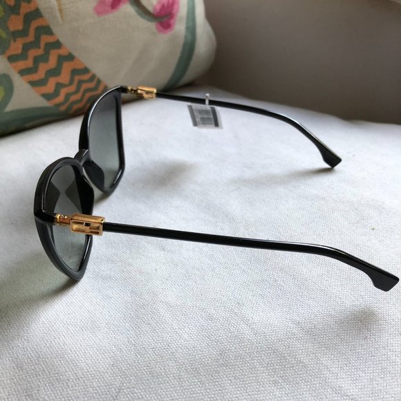 ? NEW Fendi Oversized Black Square Sunglasses FF 0433/G/S ✨ main image 4